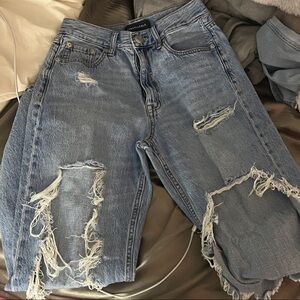 Aeropostale Light Blue High Rise Baggy Jeans